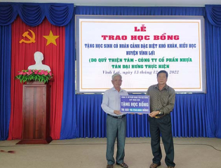 Trao học bổng Quỹ Thiện Tâm ngày 13/12/2022
