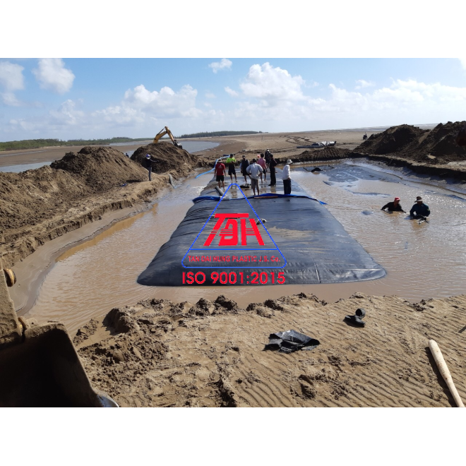 Ống cát vải địa kỹ thuật (Geotube) – Chống sạt lở bờ biển